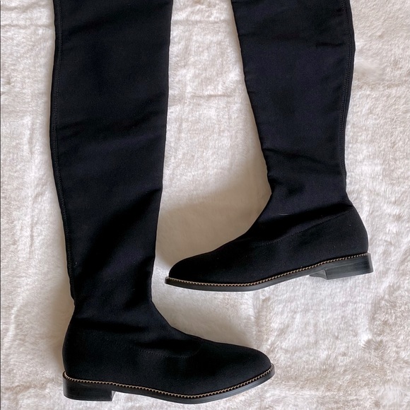 Design Lab Shoes - Over-the-knee Stretch Boots